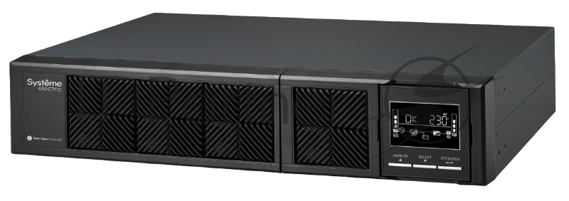 ИБП Systeme Electriс Smart-Save Online SRT, 2000VA/2000W, On-Line, Extended-run, Rack 2U(Tower convertible), LCD, Out: 8xC13, SNMP Intelligent Slot, USB, RS-232, Pre-Inst. Web/SNMP