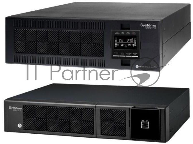 ИБП Systeme Electriс Smart-Save Online SRV, 10000VA/9000W, On-Line, Extended-run, Rack 5U(Tower convertible), LCD, Out: Hardwire, SNMP Intelligent Slot, USB, RS-232