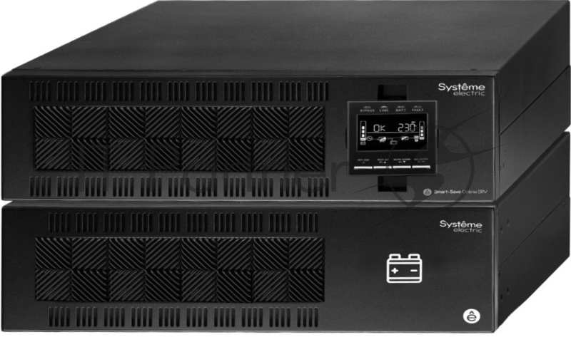 ИБП Systeme Electriс Smart-Save Online SRV, 10000VA/9000W, On-Line, Extended-run, Rack 6U(Tower convertible), LCD, Out: Hardwire, SNMP Intelligent Slot, USB, RS-232