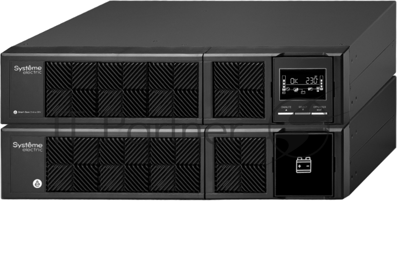 ИБП Systeme Electriс Smart-Save Online SRV, 2000VA/1800W, On-Line, Extended-run, Rack 4U (Tower convertible), LCD, Out: 6xC13, SNMP Intelligent Slot, USB, RS-232