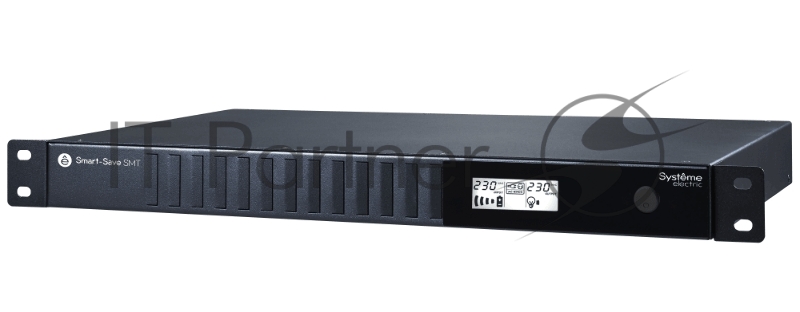 ИБП Systeme Electriс Smart-Save SMT, 750VA/450W, RM 1U, Line-Interactive, LCD, Out: 230V 4xC13, SNMP Intelligent Slot, USB, RS-232