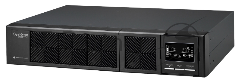 ИБП Smart-Save Online SRT Systeme Electric 1000 ВА, конвертируемый форм-фактор 2U, 230 В, 8 розеток IEC C13, SmartSlot, LCD, USB HID, версия с возможностью увеличения времени автономии