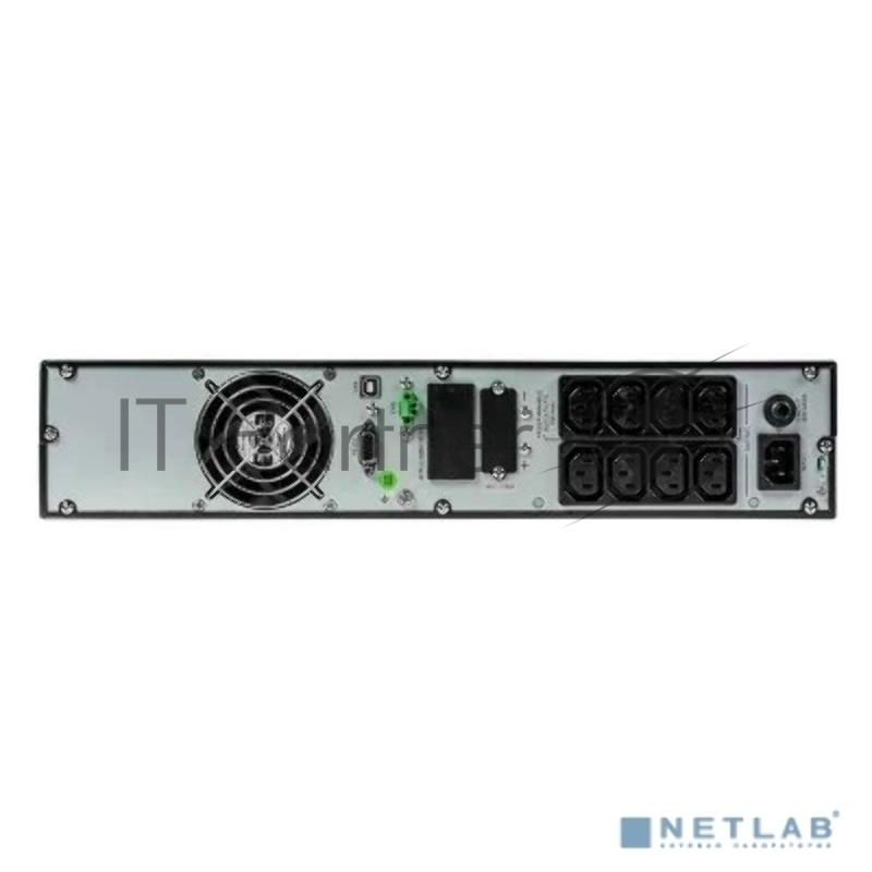 ИБП Smart-Save Online SRT Systeme Electric 1000 ВА, конвертируемый форм-фактор 2U, 230 В, 8 розеток IEC C13, SmartSlot, LCD, USB HID, версия с возможностью увеличения времени автономии