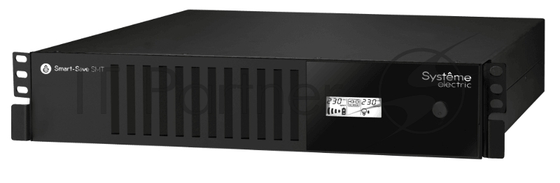 ИБП Smart-Save SMT Systeme Electric 1000 ВА, монтаж в стойку 2U, 230 В, 6 розеток IEC C13, SmartSlot, AVR, LCD, USB HID