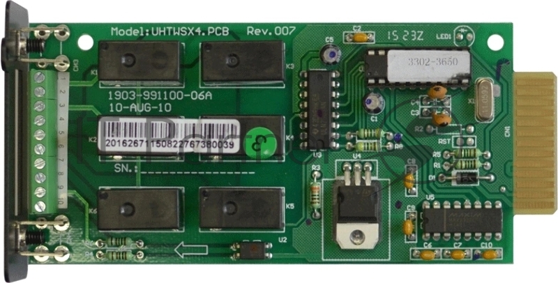 Плата коммутационная Связь Инжиниринг Карта сухих контактов с клеммным терминалом (внутренняя), 2016-2671
