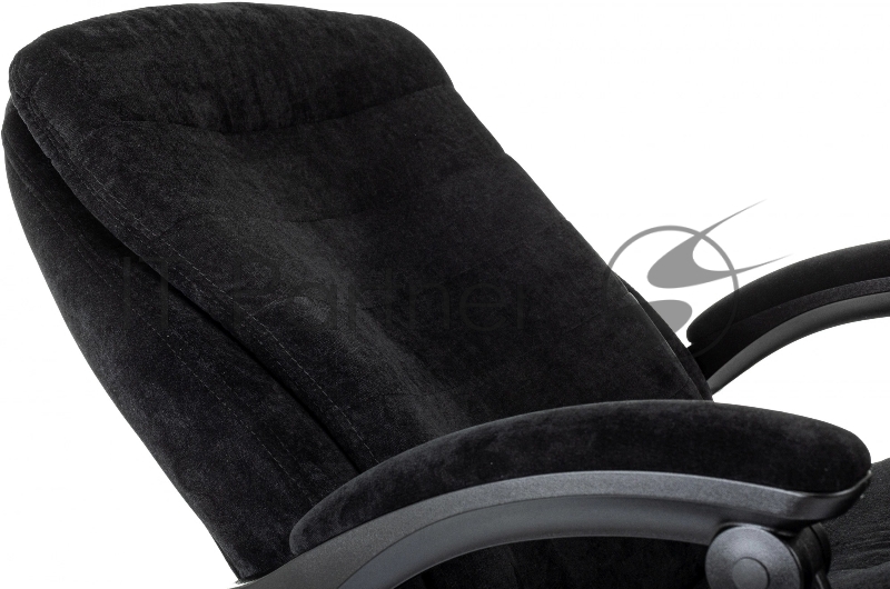 Кресло руководителя Бюрократ T-9950MSG-F Fabric черный Light-20 крестов. пластик подст.для ног