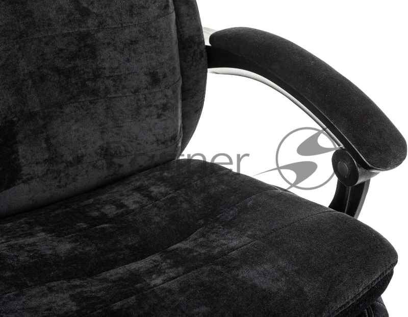 Кресло руководителя Бюрократ T-9950MSG-F Fabric черный Light-20 крестов. пластик подст.для ног
