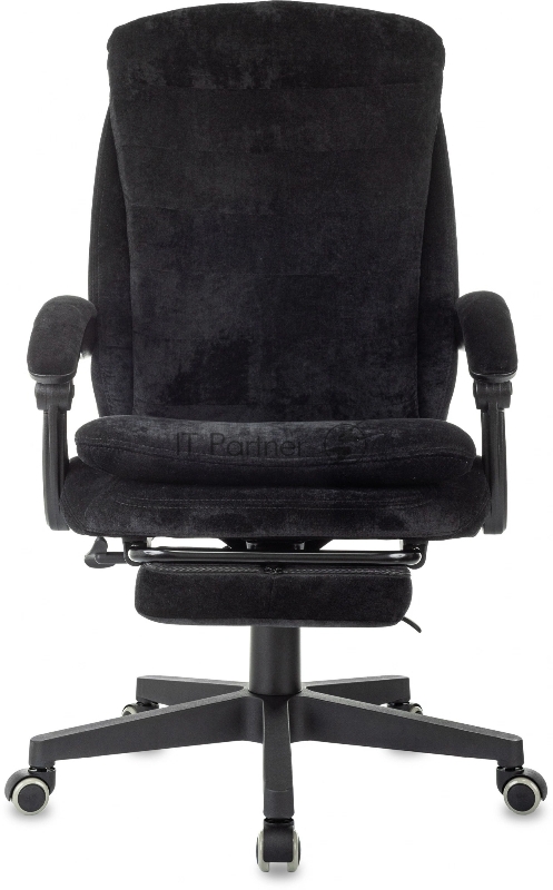 Кресло руководителя Бюрократ T-9950MSG-F Fabric черный Light-20 крестов. пластик подст.для ног