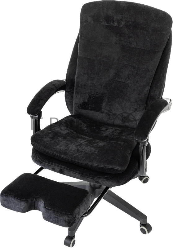 Кресло руководителя Бюрократ T-9950MSG-F Fabric черный Light-20 крестов. пластик подст.для ног