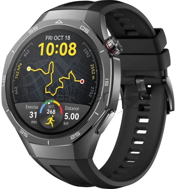 Умные часы Huawei GT 5 Pro VLI-B29, 46.3мм, 1.43, черный/черный