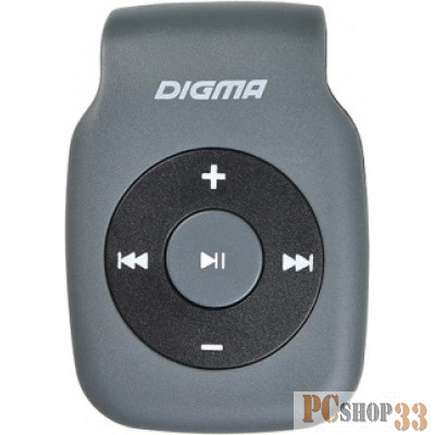 Плеер Плеер Digma P2 серый/черный/microSD/clip