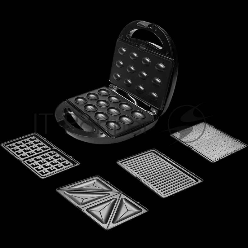 Прибор для выпечки Polaris PST 0901, серебряный/черный