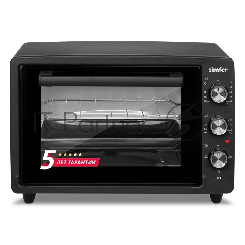 Мини-печь Simfer ALBENI Comfort M3416, 1300Вт, 3 режима работы, черный