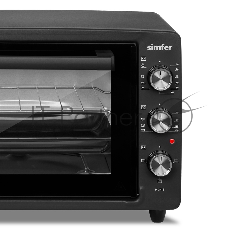 Мини-печь Simfer ALBENI Comfort M3416, 1300Вт, 3 режима работы, черный