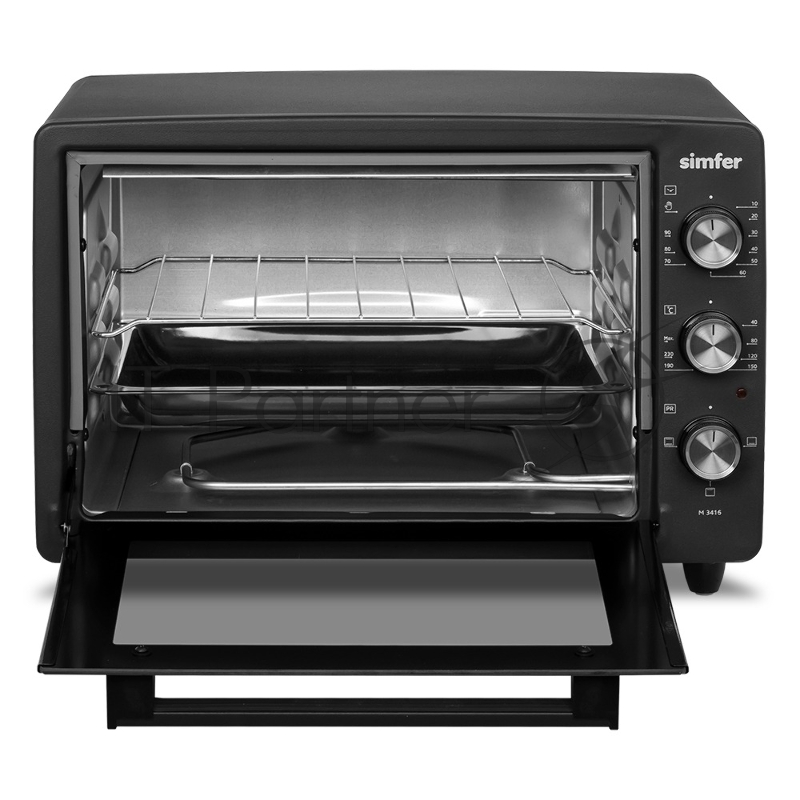 Мини-печь Simfer ALBENI Comfort M3416, 1300Вт, 3 режима работы, черный