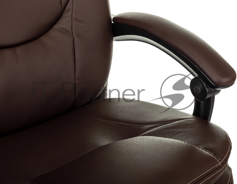 Кресло руководителя Бюрократ CH-868N-BF коричневый эко.кожа крестов. пластик подст.для ног