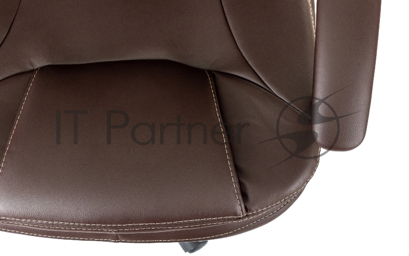 Кресло руководителя Бюрократ CH-868N-BF коричневый эко.кожа крестов. пластик подст.для ног
