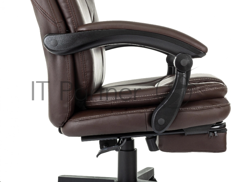 Кресло руководителя Бюрократ CH-868N-BF коричневый эко.кожа крестов. пластик подст.для ног