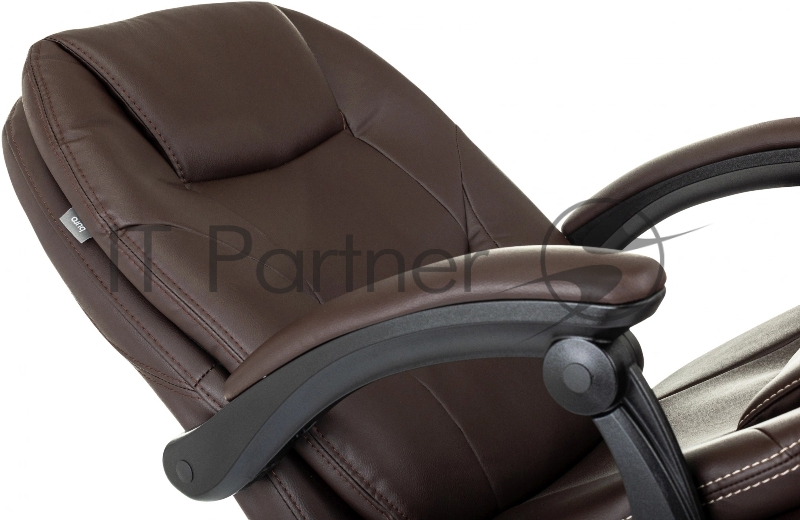 Кресло руководителя Бюрократ CH-868N-BF коричневый эко.кожа крестов. пластик подст.для ног