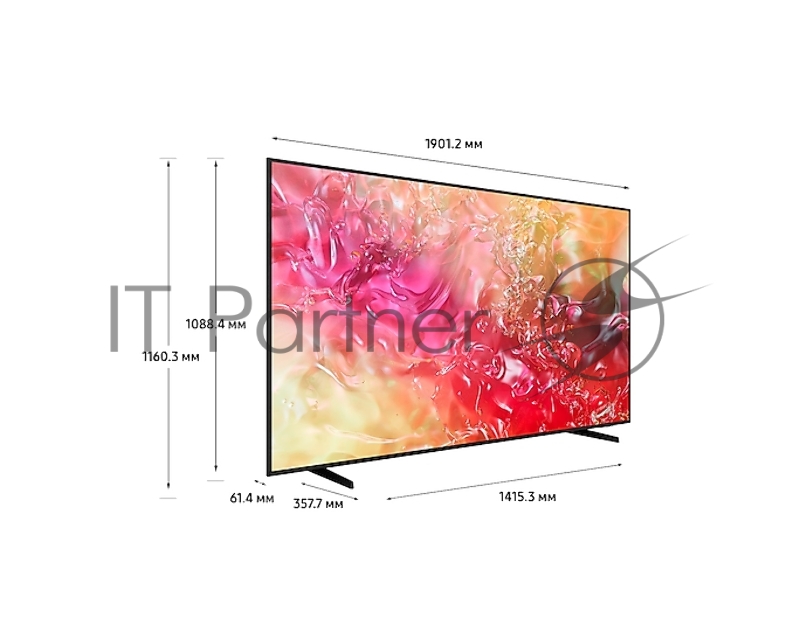 Телевизор SAMSUNG 85 UE85DU7100UXCE LED 4K UHD черный 50Hz Tizen Smart TV