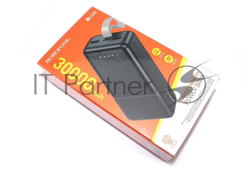 Внешний аккумулятор Powerbank Borofone BJ33B Creed 30000mAh, черный