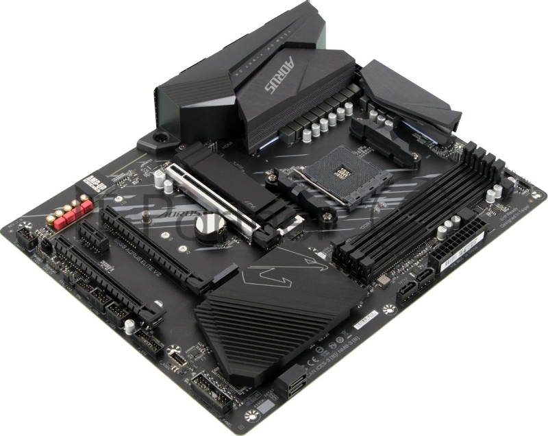 Материнская плата Gigabyte B550 AORUS ELITE V2, Socket AM4, AMD B550, 4xDDR4-3200, HDMI+DP, 3xPCI-Ex16, 1xPCI-Ex1, 4xSATA3(RAID 0/1/10), 2xM.2, 8 Ch Audio, 2,5GLan, (2+4)xUSB2.0, (6+2)xUSB3.2, ATX, RTL {8} (809898)