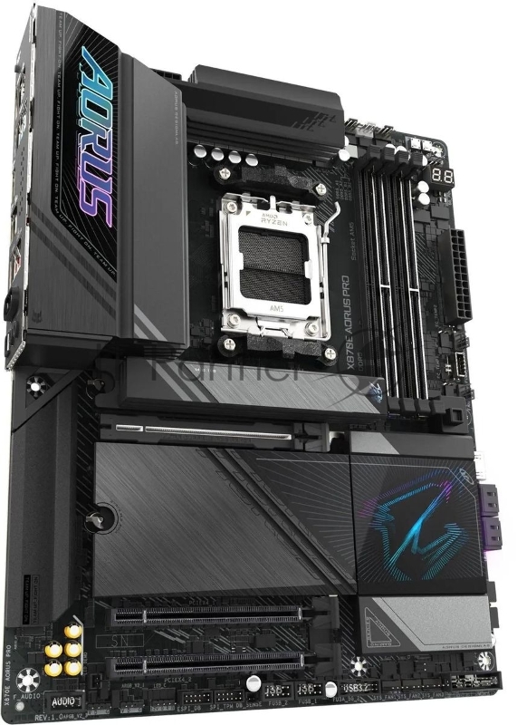 Материнская плата Gigabyte OEM X870E AORUS PRO, Socket AM5, AMD X870E, 4xDDR5-5200, HDMI, 3xPCI-Ex16, 4xSATA3(RAID 0/1/10), 4xM.2, 6 Ch Audio, 1x2,5GLan, (2+4)xUSB2.0, (7+4)xUSB3.2, (2+1)xUSB Type-C™, ATX, RTL oem