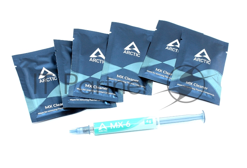 Термопаста Arctic Cooling MX-6 Thermal Compound 4г. с очистителем MX Cleaner