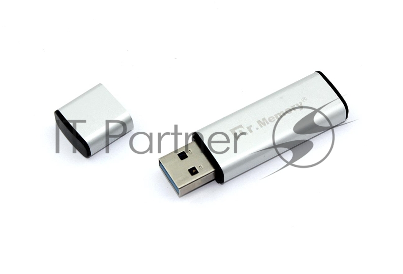 Флешка USB Dr. Memory 009 4Гб, USB 3.0, серебристый