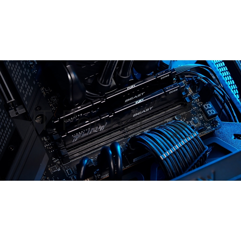 Модуль памяти DDR 5 DIMM 32Gb PC54400, 6800Mhz, Kingston FURY Beast Black XMP CL34 (Kit of 2) (KF568C34BBK2-32)