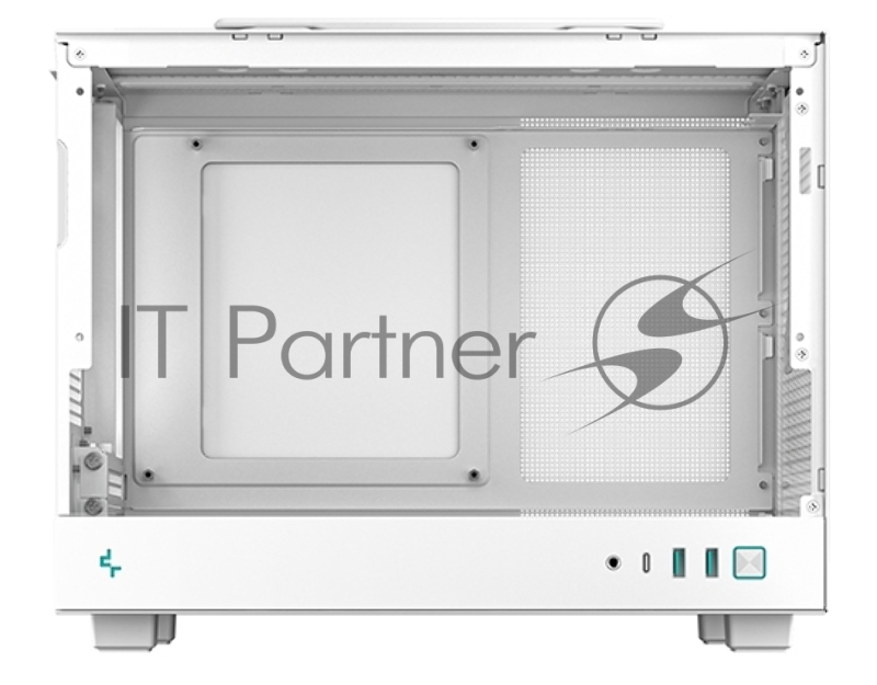 Компьютерный корпус Deepcool CH160 MESH WH без БП, белый, MINI-ITX