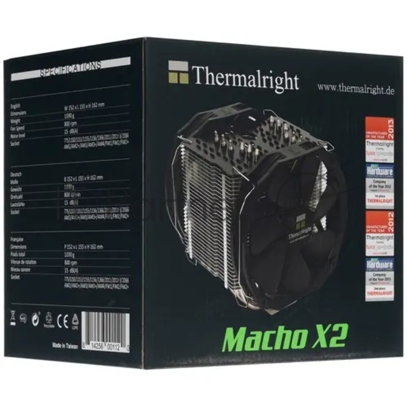 Устройство охлаждения(кулер) Thermalright Macho X2 LE Soc-AM4/AM3+/1150/1151/1200/20 Al+Cu Ret (MACHO-X2-LE)