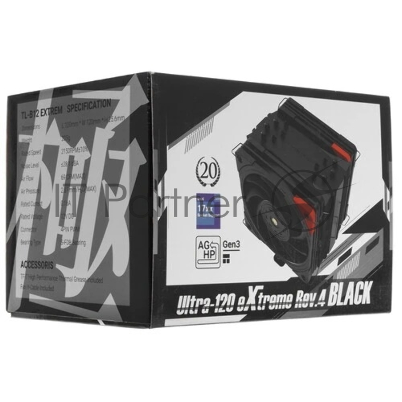 Устройство охлаждения(кулер) Thermalright Ultra-120 EX Rev.4 Black Soc-AM5/AM4/1200/1700/1851 4-pin 28.1dB Al+Cu 660gr Ret (ULTRA-120-EX-R4-BL)