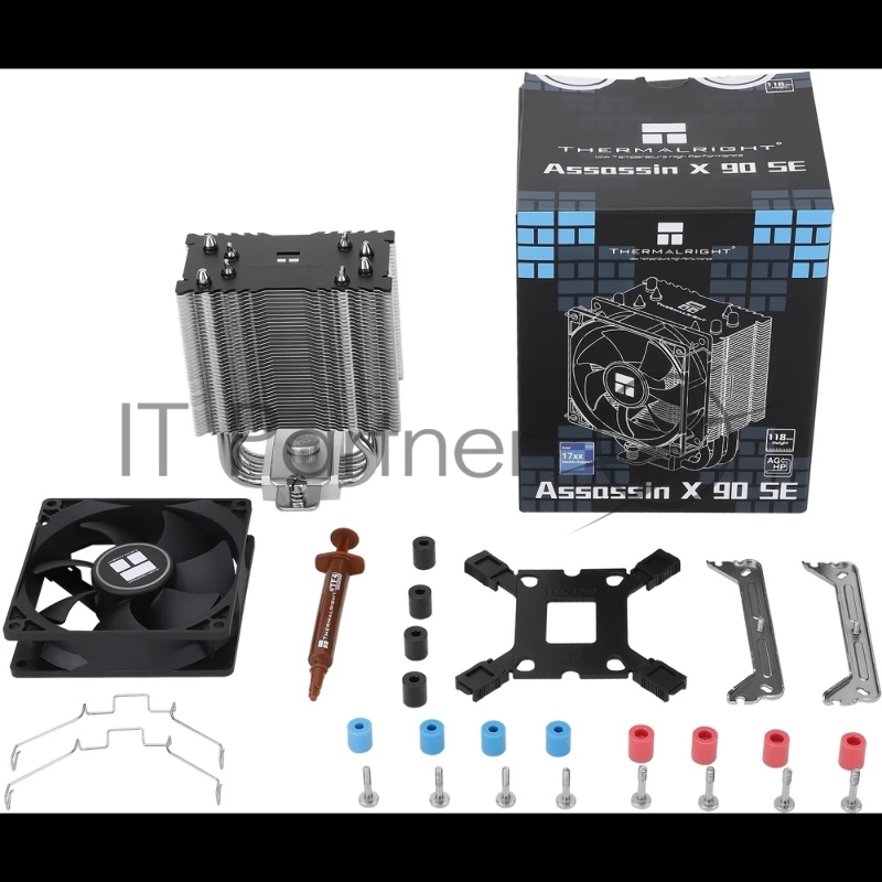 Устройство охлаждения(кулер) Thermalright Assassin X 90 SE Soc-AM5/AM4/1200/1700/1851 4-pin 27.3dB Al+Cu 360gr Ret (AX90-SE)