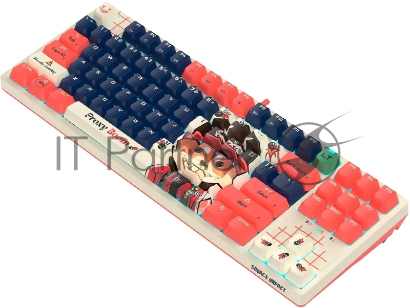 Клавиатура A4Tech Bloody AT87 Proxy Boom механическая бежевый/красный USB for gamer LED (AT87)