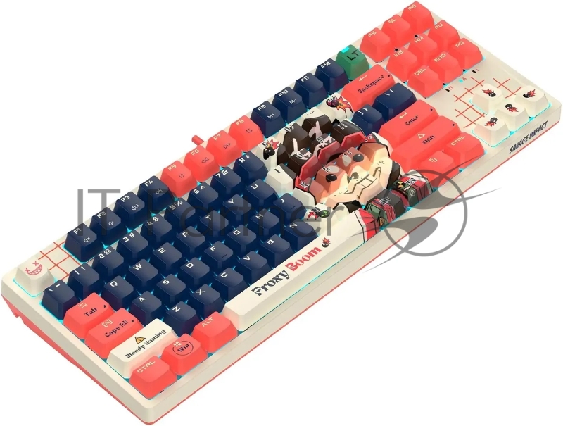 Клавиатура A4Tech Bloody AT87 Proxy Boom механическая бежевый/красный USB for gamer LED (AT87)