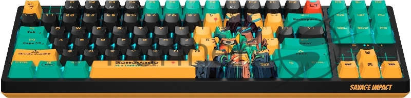 Клавиатура A4Tech Bloody AT87 Renegade механическая черный/зеленый USB for gamer LED (AT87)