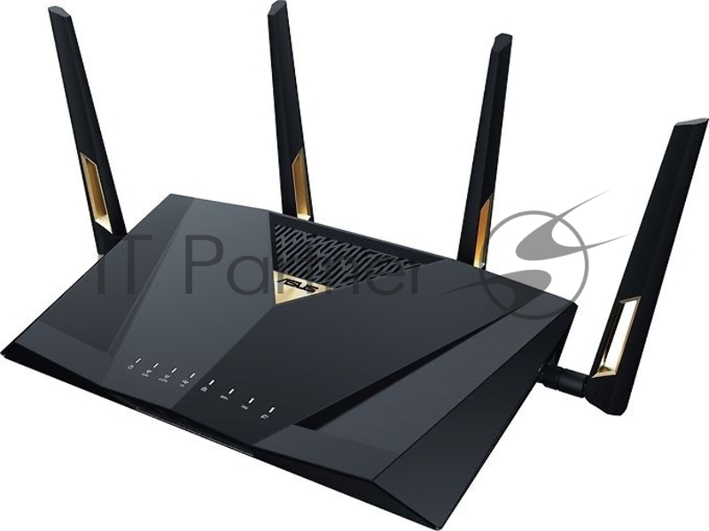 Маршрутизатор ASUS RT-BE88U, черный/желтый, 90IG08V0-MO3N0V