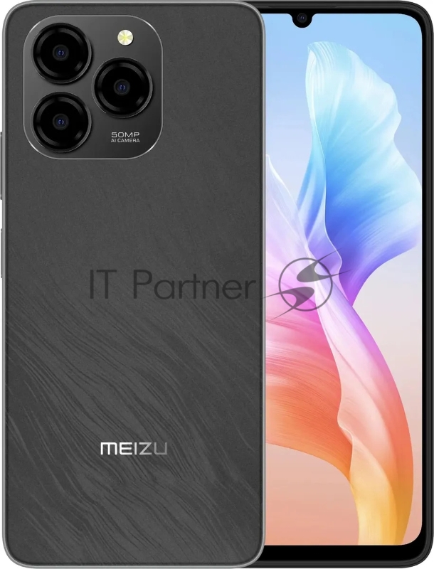 Смартфон Meizu M411H Note 21 256Gb 4Gb черный моноблок 3G 4G 6.74 720x1600 Android 14 50Mpix 802.11 a/b/g/n/ac GPS GSM900/1800 GSM1900 TouchSc Protect microSD