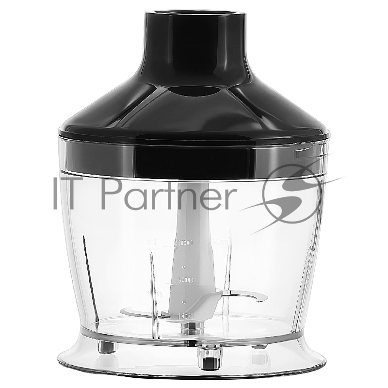 Погружной блендер EVELUX EHB 0301 B, 20 скоростей, 3 насадки, турборежим, кнопочное управление, венчик для взбивания, мерный стакан, защита от перегрева, цвет черный