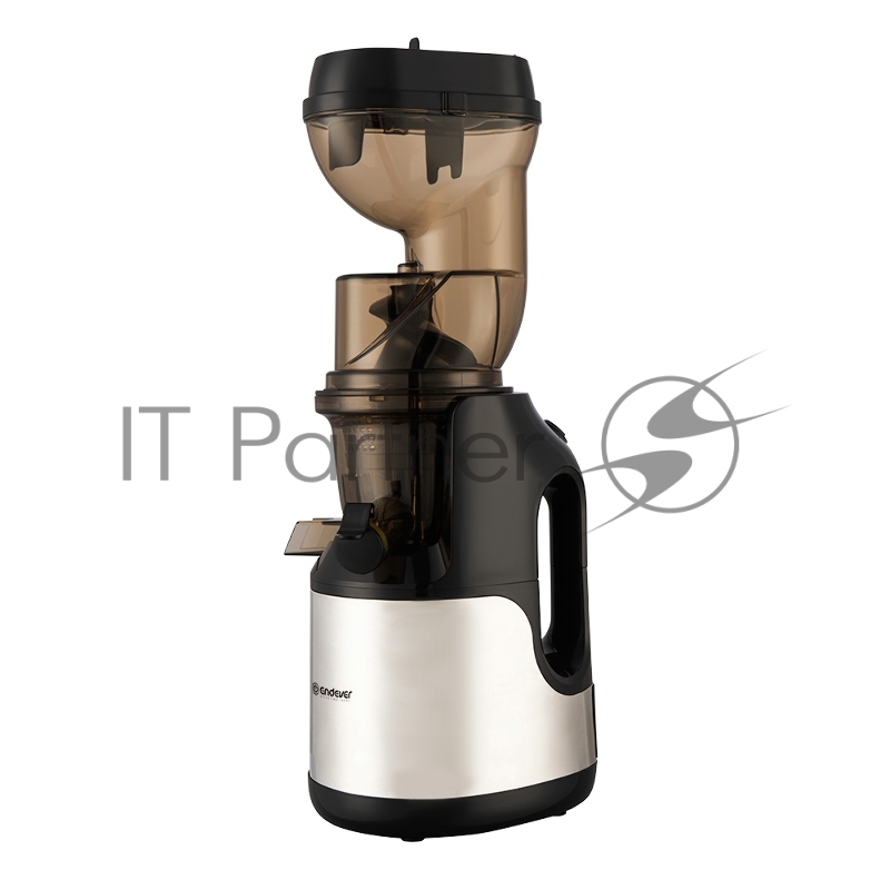 Соковыжималка шнекового типа Endever Sigma-103, черный/стальной, мощность 420 Вт, резервуар 1л, резервуар для мякоти 0,7 л, 2 шт./уп.