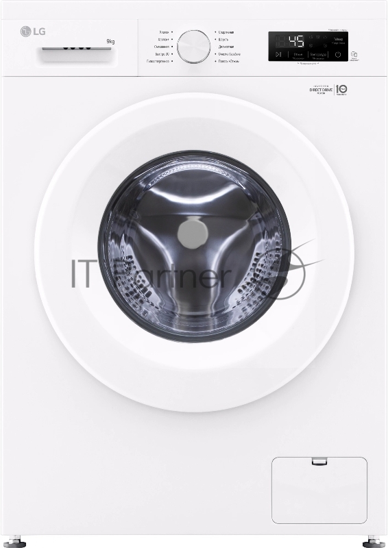 Стиральная машина LG F2Y1VS3W, класс: A загр.фронтальная макс.:9кг, белый