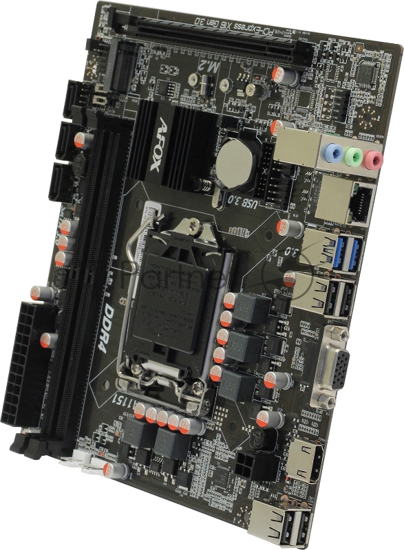 Материнская плата Afox OEM IH110D4-MA5-V2 LGA1151 mATX 2xDDR4 PCIEx16 PCIEx1 M.2 HDMI VGA oem
