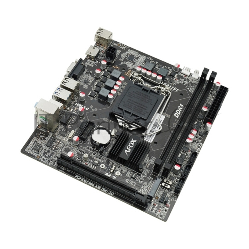 Материнская плата Afox OEM IH110D4-MA5-V2 LGA1151 mATX 2xDDR4 PCIEx16 PCIEx1 M.2 HDMI VGA oem