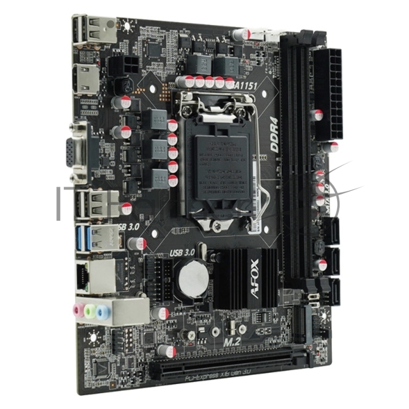 Материнская плата Afox OEM IH110D4-MA5-V2 LGA1151 mATX 2xDDR4 PCIEx16 PCIEx1 M.2 HDMI VGA oem