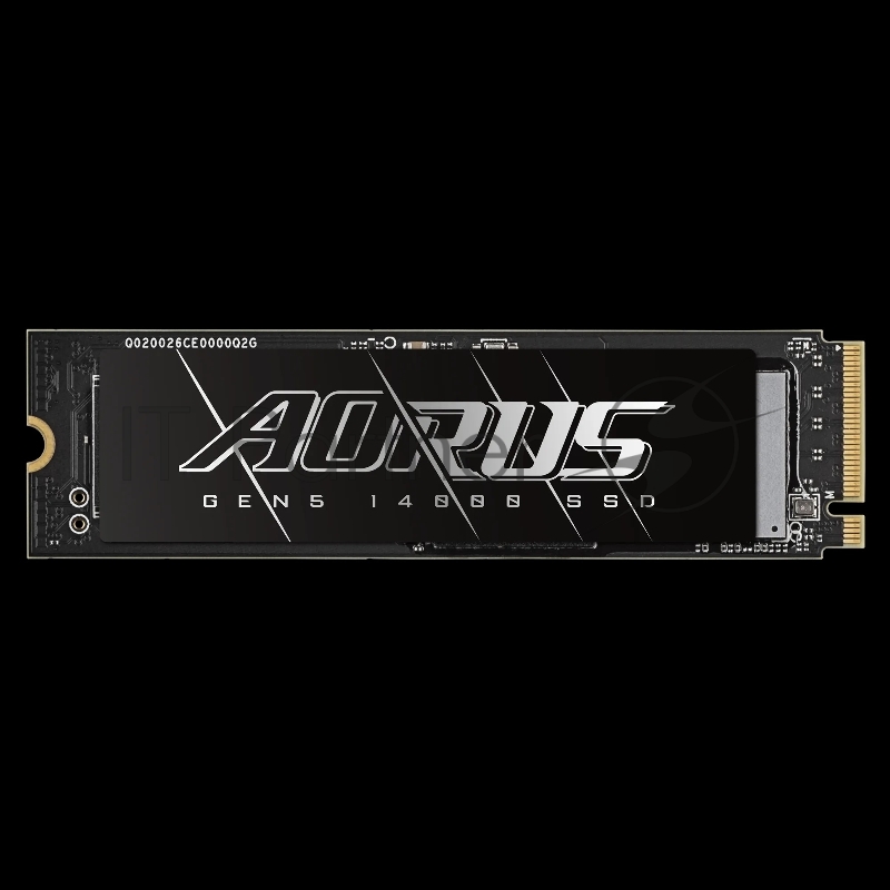 Твердотельный накопитель SSD Gigabyte AORUS Gen5 14000 AG514K1TB, 1Tb M.2 2280 PCI-Express 5.0x4, NVMe 2.0, 3D TLC NAND, Phison PS5026-E26, TBW 700
