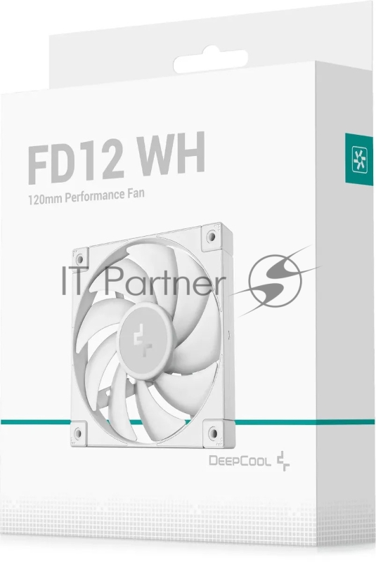 Вентилятор для корпуса Deepcool FD12 120х120x25 белый 4-pin 26.9дБ (R-FD12-WHNPN1-G) Ret