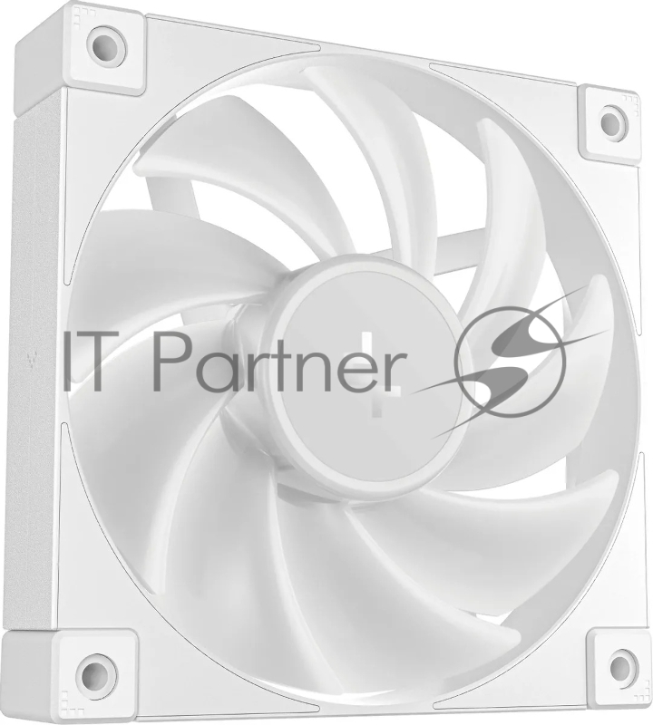 Вентилятор для корпуса Deepcool FD12 ARGB 120х120x25 белый 4-pin 26.9дБ (R-FD12-WHAPN1-G) Ret