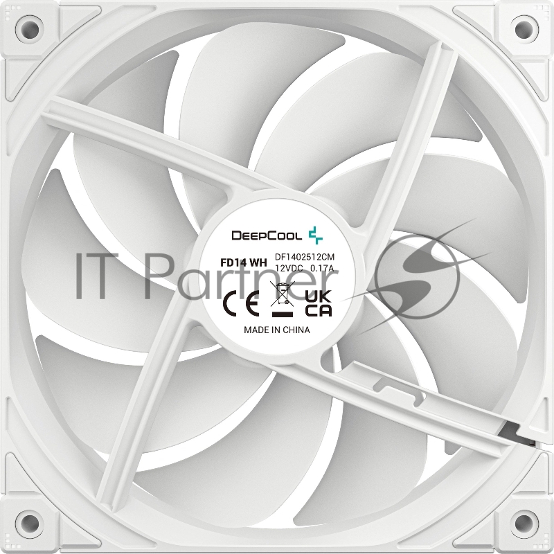 Вентилятор для корпуса Deepcool FD14 140х140x25 белый 4-pin 25.6дБ (R-FD14-WHNPN1-G) Ret