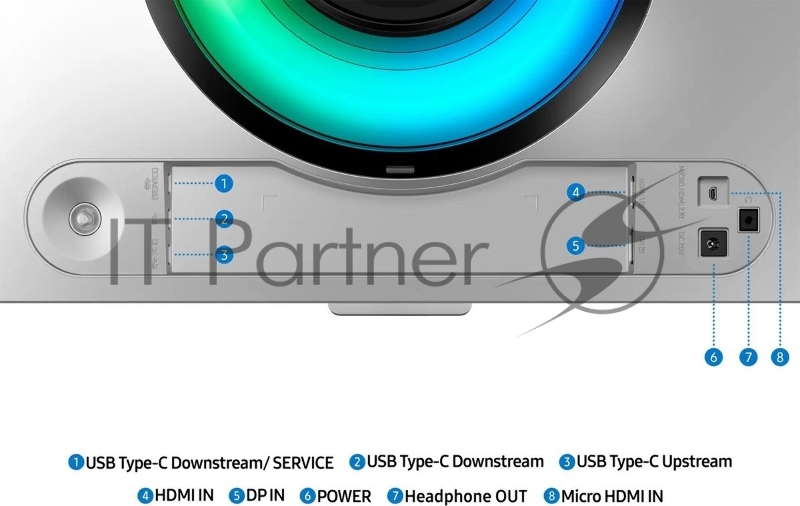 Монитор Samsung Odyssey OLED G9 S49DG932SIXCI, 49 5120x1440, OLED, 240Гц, 1хHDMI, 1хDP, изогнутый, серебристый